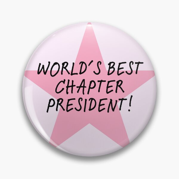 Item preview, World's Best Chapter President! - Pink Star designed and sold by Jenna Cage.