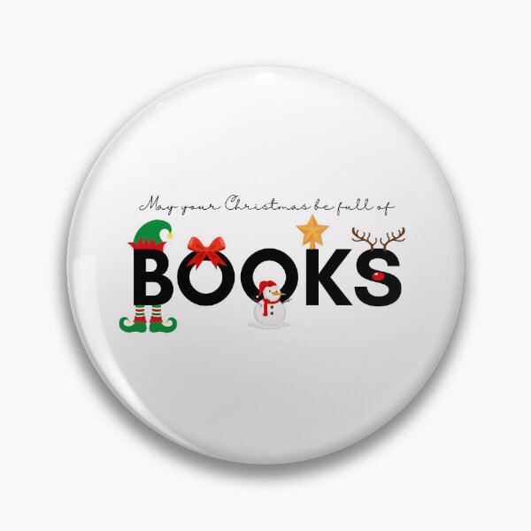 Item preview, May your Christmas be full of BOOKS designed and sold by Inspirely.