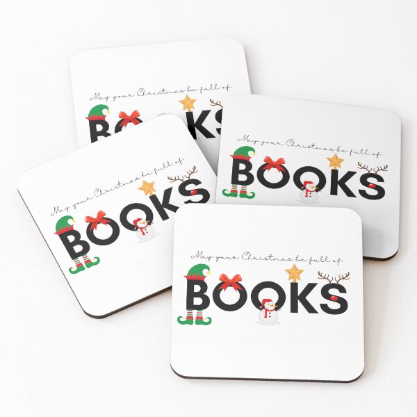 Item preview, May your Christmas be full of BOOKS designed and sold by Inspirely.