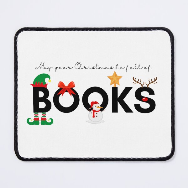 Item preview, May your Christmas be full of BOOKS designed and sold by Inspirely.