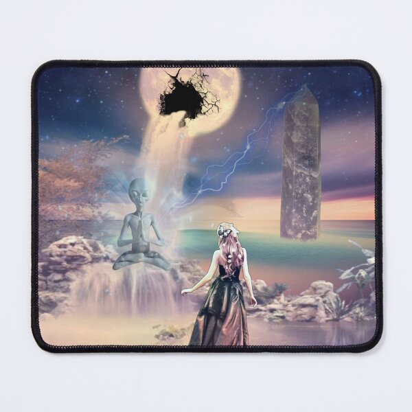 Item preview, Alien meditation with wiccan inspiration designed and sold by MetalHeadArts.