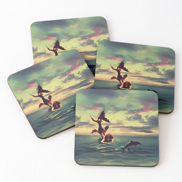 Item preview, Mermaid and Dolphin - MermaidCore - Fantasy Realm designed and sold by Paula B.