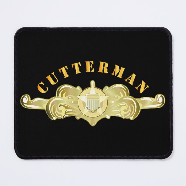 Item preview, USCG - Cutterman Badge - Officer - Gold w Top Txt designed and sold by Military Insignia Products.