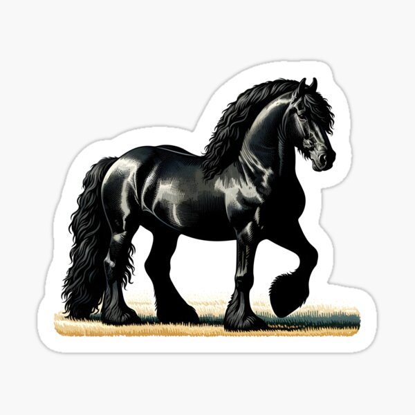 Item preview, Black Friesian Horse designed and sold by Truck Stop One.