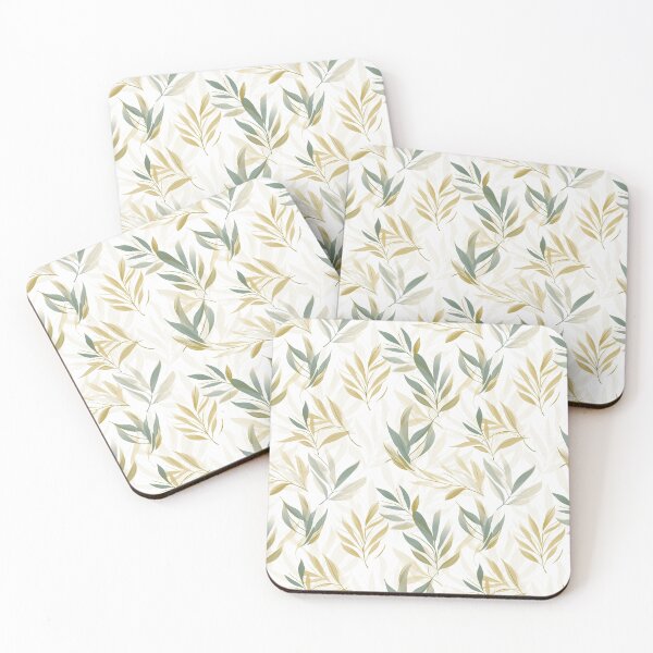 Item preview, Golden Leaves Art Deco Style Seamless Pattern  designed and sold by Sototos® ⭐⭐⭐⭐⭐.