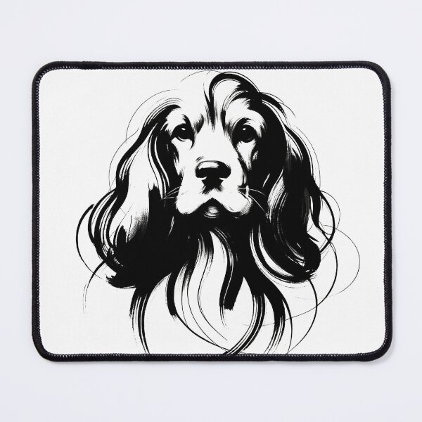 Item preview, Majestic Black and White Cocker Spaniel Art designed and sold by areyarey.