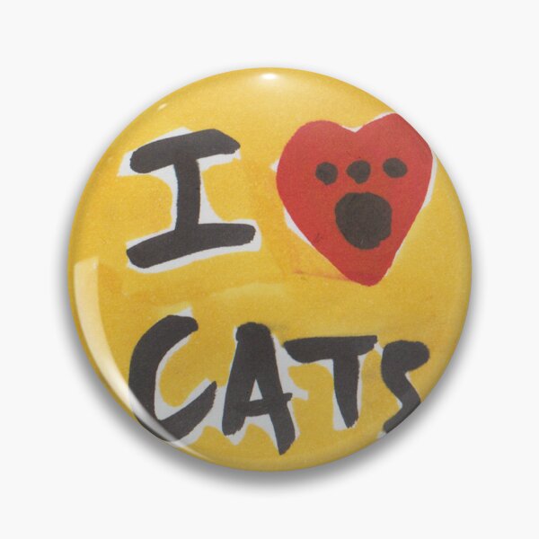 Item preview, I heart cats yellow background designed and sold by VerbaOculorum.