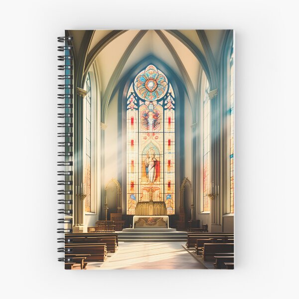 Item preview, vintage stainglass inside a church designed and sold by IncredibleGeek.