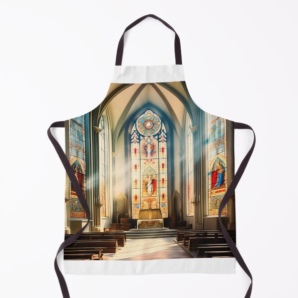Item preview, vintage stainglass inside a church designed and sold by IncredibleGeek.
