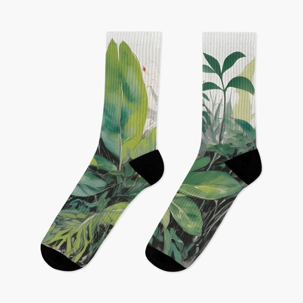 Item preview, Bosquejo del follaje tropical - acuarela de plantas de la selva moderna designed and sold by Wolfsee.
