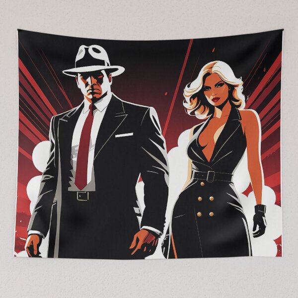Item preview, Elegant Crime Silhouettes: Digital Art That Inspires Intrigue designed and sold by Artedig.