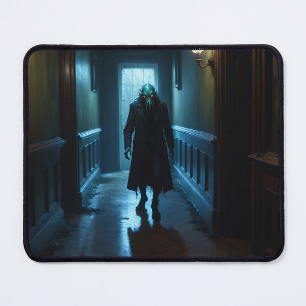 Item preview, An eldritch creature wandering the halls of an abandoned Victorian mansion - Oil painting designed and sold by Giuseppe Cammino.