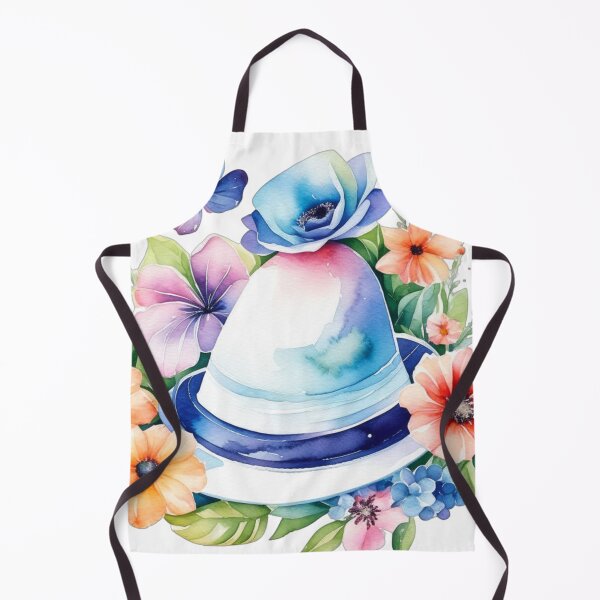 Artikelvorschau, Aquarell Cooler Hut mit Blumen entworfen und verkauft von MirucaDesign.