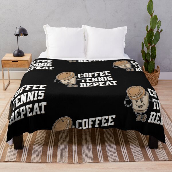 Item preview, Coffee tennis Repeat, funny coffee tennis designed and sold by Merchattack.