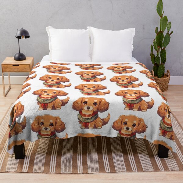 Item preview, Cute Kawaii Happy Puppy with a Burger Dog designed and sold by CozyKawaiiArt.