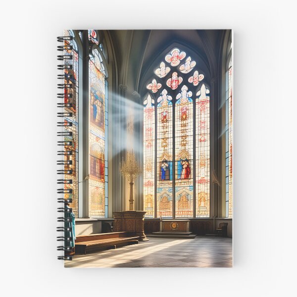 Item preview, vintage stainglass inside a church designed and sold by IncredibleGeek.