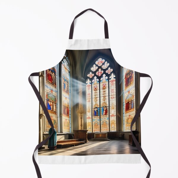 Item preview, vintage stainglass inside a church designed and sold by IncredibleGeek.