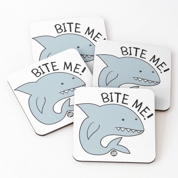 Item preview, BITE ME SHARK CUTE designed and sold by TODD GOLDMAN.