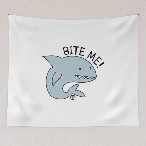Item preview, BITE ME SHARK CUTE designed and sold by TODD GOLDMAN.