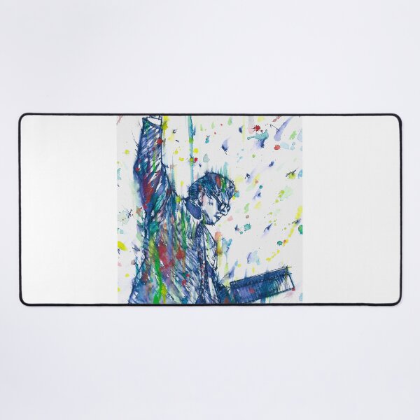 Item preview, ALLEN GINSBERG reading -watercolor and ink portrait designed and sold by lautir.