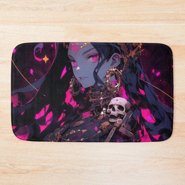 Item preview, Dark Fantasy Hot Pink and Gold Anime Girl designed and sold by bubblegoth.
