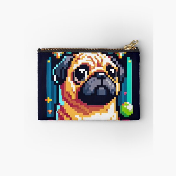 Item preview, Pug dog pixel art  designed and sold by unepommedeterre.