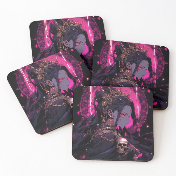 Item preview, Dark Fantasy Neon Gothic Anime Girl designed and sold by bubblegoth.