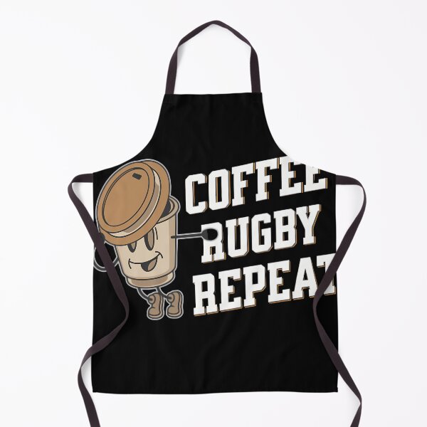 Item preview, Coffee rugby Repeat, funny coffee rugby designed and sold by Merchattack.