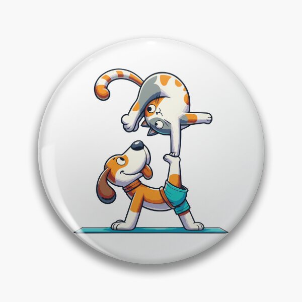 Item preview, Cat and Dog Acro Yoga designed and sold by MushroomHut.