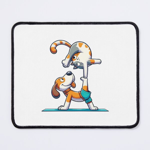 Item preview, Cat and Dog Acro Yoga designed and sold by MushroomHut.