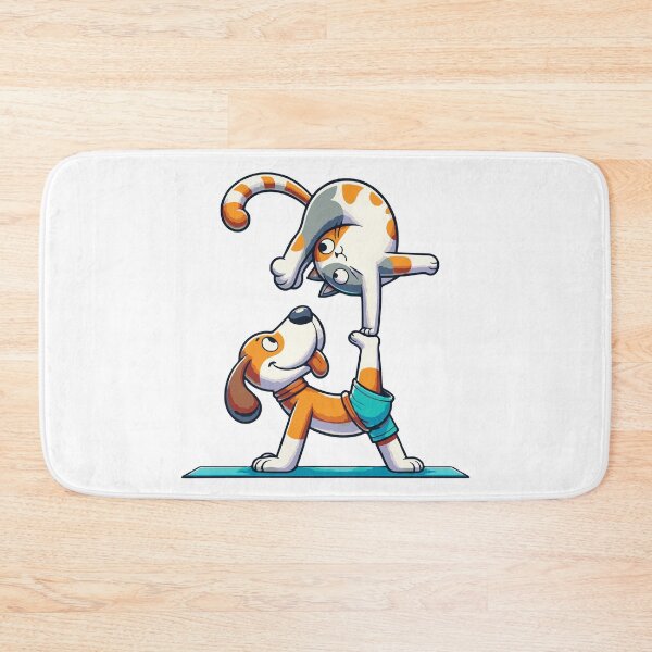 Item preview, Cat and Dog Acro Yoga designed and sold by MushroomHut.