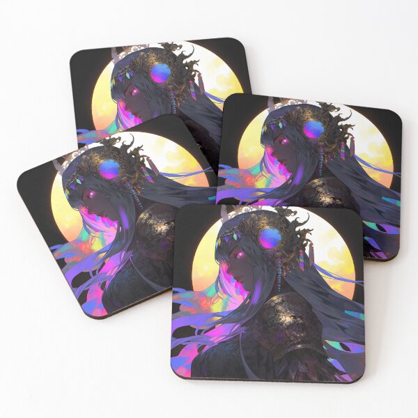 Item preview, Celestial Moonlit Ethereal Warrior Anime Girl designed and sold by bubblegoth.