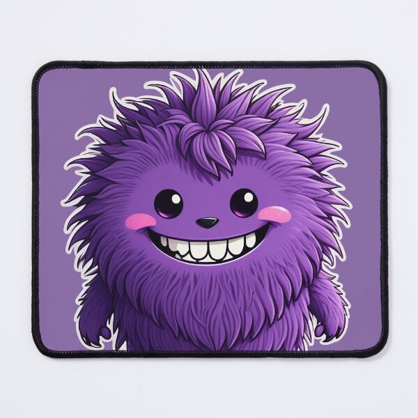 Item preview, Cute Purple Fluffy Monster designed and sold by DesignDrifts.