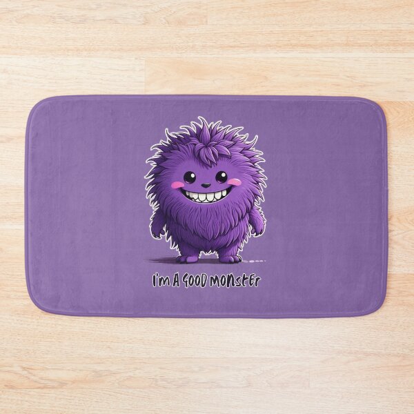 Item preview, Cute Purple Fluffy Monster designed and sold by DesignDrifts.
