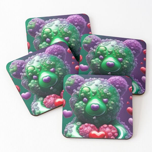 Item preview, Purple Love - Gummybear and Hearts designed and sold by Bright-Moonrise.
