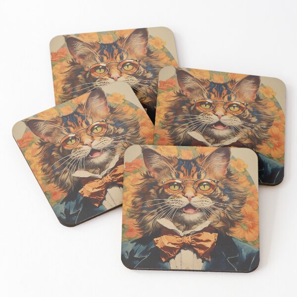 Item preview,  Louis Wain Schizophrenia Cat Painting For Cat Lovers designed and sold by Petsthetic.