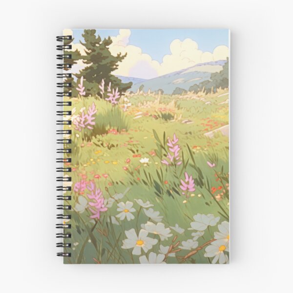 Item preview, 80s Retro Summer Meadow Landscape designed and sold by Animania-AnimeS.