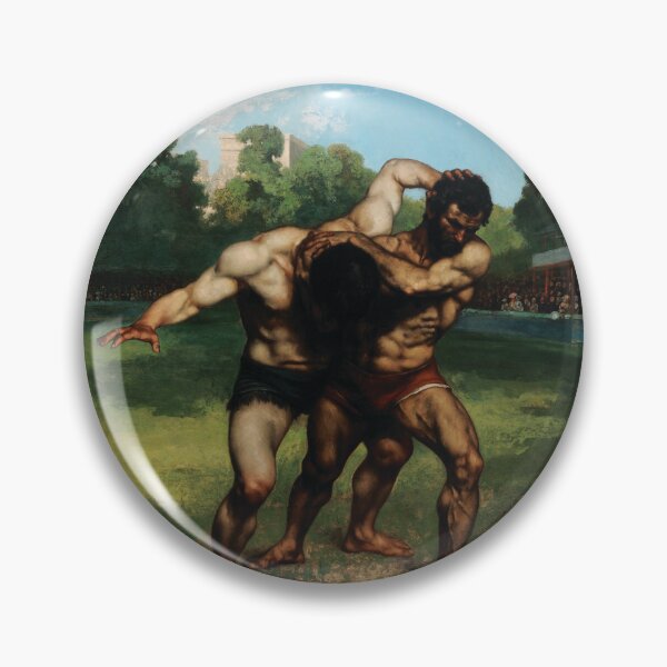 Item preview, Powerful Grapple Wrestlers by Jean Désiré Gustave Courbet designed and sold by InnerCitadel.