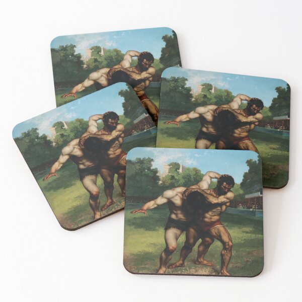Item preview, Powerful Grapple Wrestlers by Jean Désiré Gustave Courbet designed and sold by InnerCitadel.