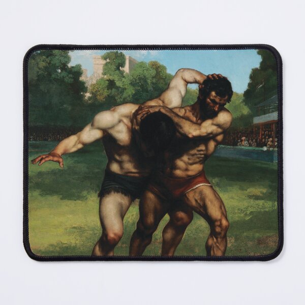 Item preview, Powerful Grapple Wrestlers by Jean Désiré Gustave Courbet designed and sold by InnerCitadel.