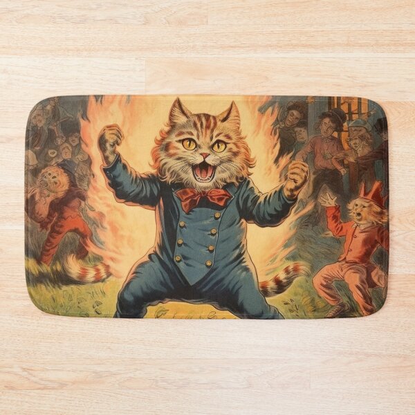 Item preview, Louis Wain Schizophrenia Cat Painting For Cat Lovers designed and sold by Petsthetic.