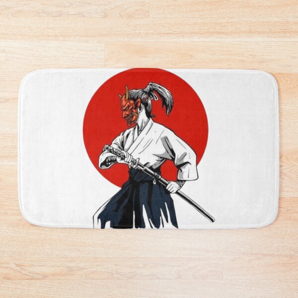 Item preview, Samurai With Oni Mask - Warrior Art designed and sold by NexusMall.