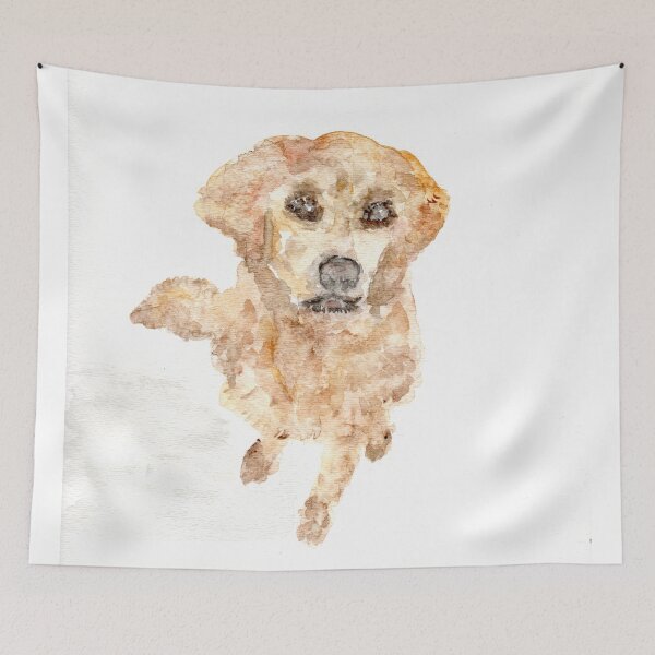 Item preview, Golden Retriever watercolor, puppy, dog, cute designed and sold by CleverlyInspired.