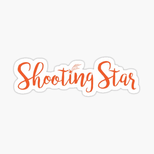 Shooting Star Presss Sticker