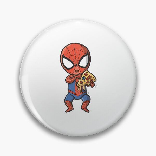 Item preview, Baby Spidey Munching Pizza - Trendy Hilarious Comic Spider Art Eating Food Meme Cartoon Costume designed and sold by SpideyUniverse.