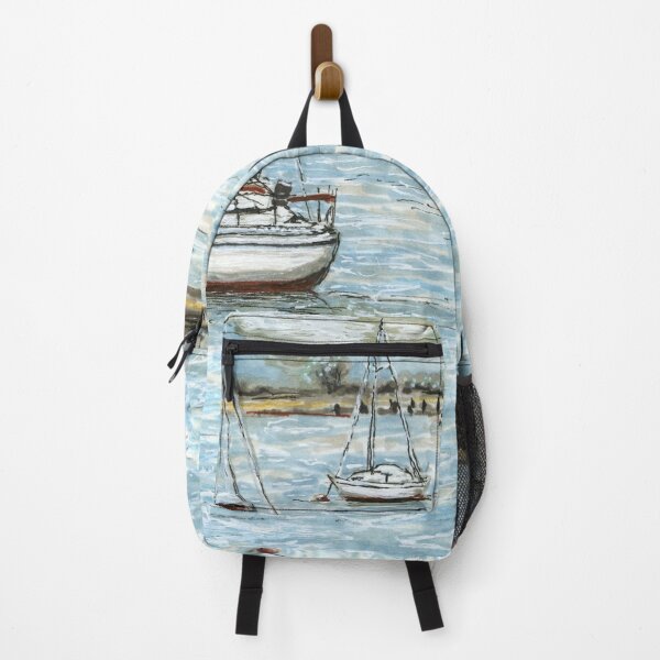 Item preview, Sailing Boats Moored at Deganwy Quay, North Wales designed and sold by LymphomaLass.