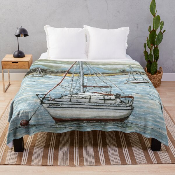 Item preview, Sailing Boats Moored at Deganwy Quay, North Wales designed and sold by LymphomaLass.