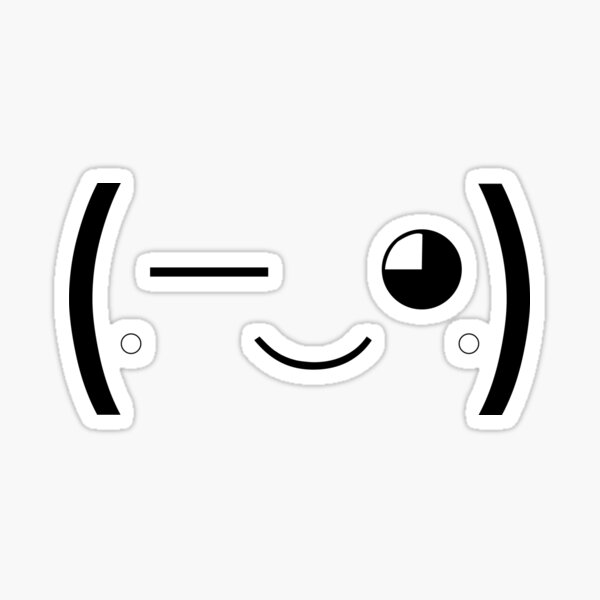 Cute Wink Emoji Face Sticker By Mattw887 Redbubble