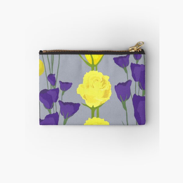 Item preview, purple and yellow flowers digital drawing for charity designed and sold by JayTCee.