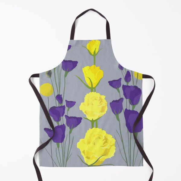 Item preview, purple and yellow flowers digital drawing for charity designed and sold by JayTCee.